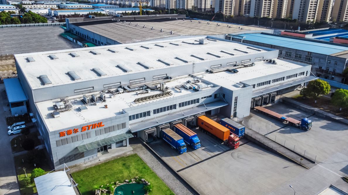 Company Building from bird perspective, STIHL in Taicang